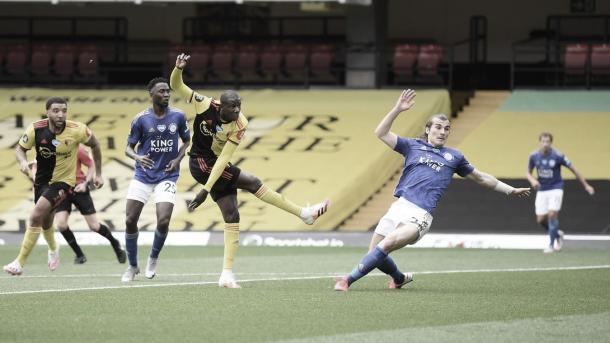 Ocasión desperdiciada por Doucouré./ Foto: Premier League
