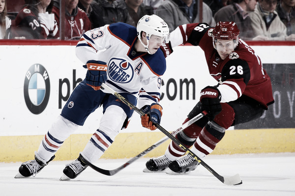 Can the Oilers sweep by the Coyotes in the Pacicific Division playoff race? Source: Christian Petersen/Getty Images North America)