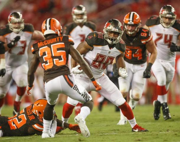 Tampa Bay's first round draft pick TE O.J. Howard in preseason action | Picture Credit: buccaneers.com