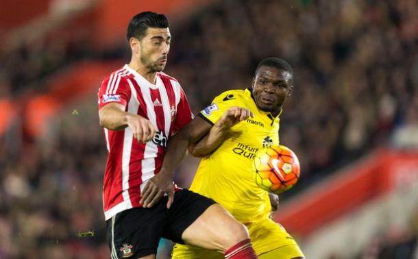 Okore in action against Southampton (photo: getty)