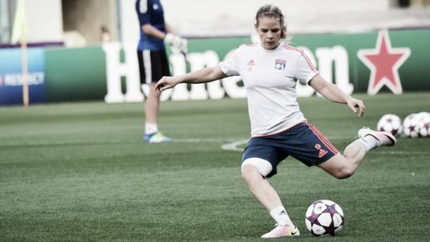 Le Sommer in final training. | Image source: UEFA