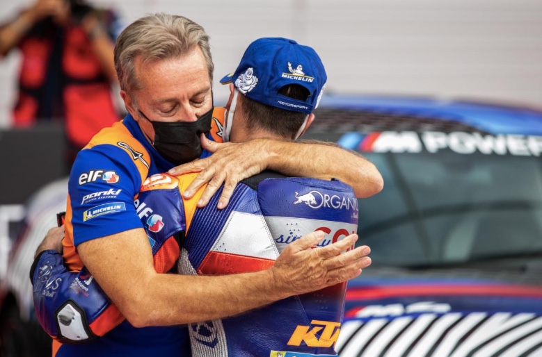 Hervé Poncharal y Miguel Oliveira / foto: motogp.com