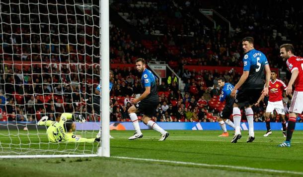 Momento del gol de Rashford. Foto: Premier League