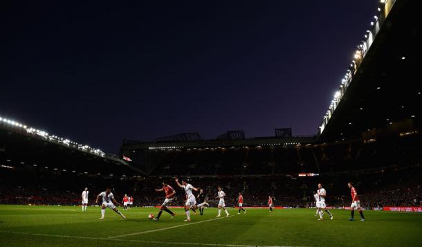 Old Trafford en una gran noche de fútbol. Foto: Premier League