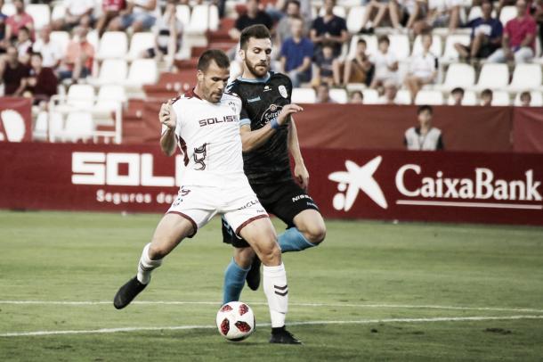 Ortuño en el partido de Copa | Web Albacete BP