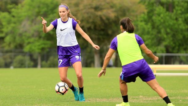 Dani Weatherholt in training with Orlando | Source: orlandosentinel.com