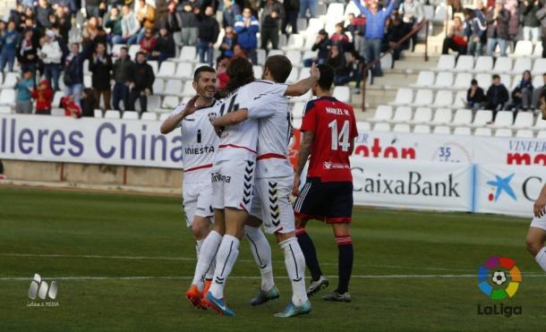 El Albacete se iimpuso al Osasuna (LFP.es)