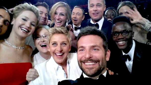Selfie en la Gala de entrega de los Oscar 2014
