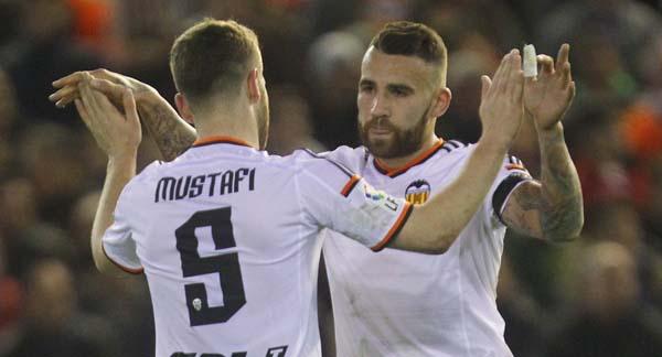 Otamendi y Mustafi en la temporada 14/15. Fuente: Levante EMV