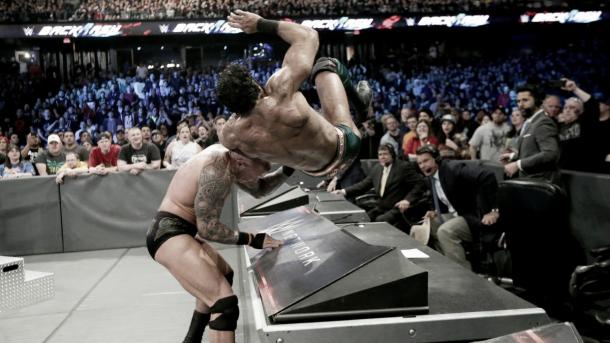It was a physical battle from the start. Photo-WWE.com