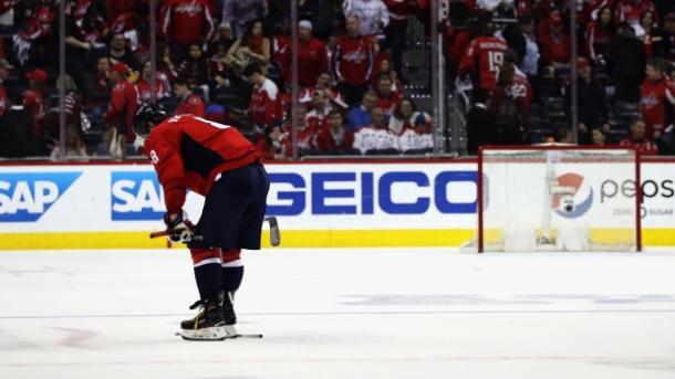 Ovechkin can only look on as another disappointing playoff season comes to an end/Photo: Patrick Smith/Getty Images