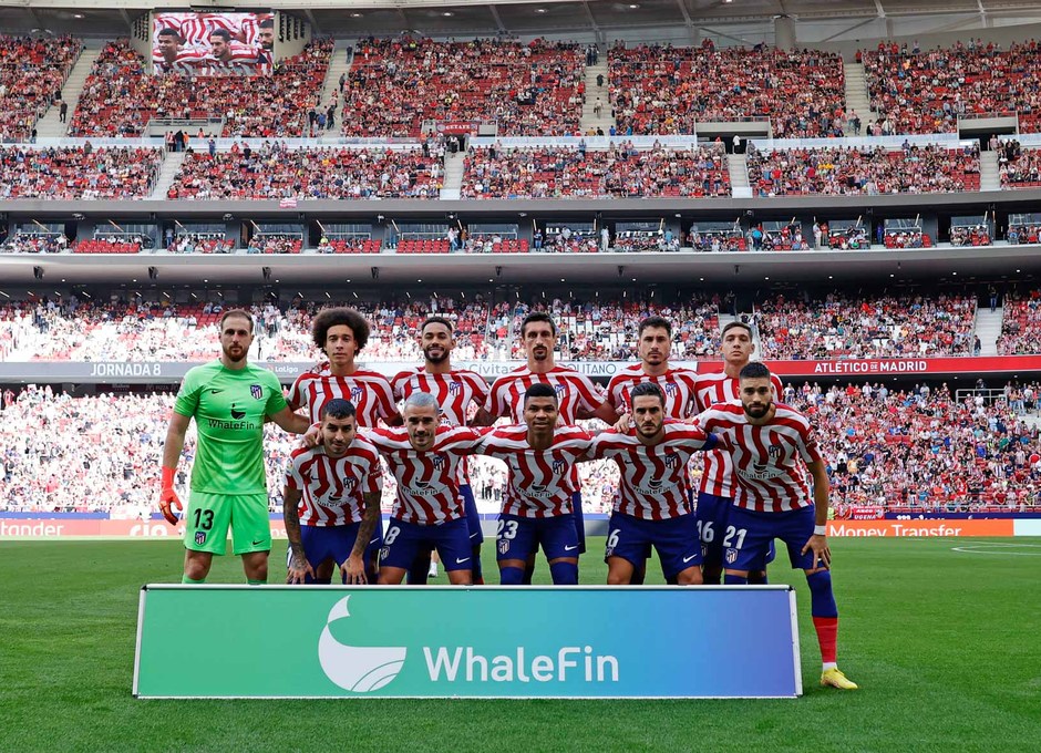 Once contra el  Girona la temporada pasada/Club Atlético de Madrid