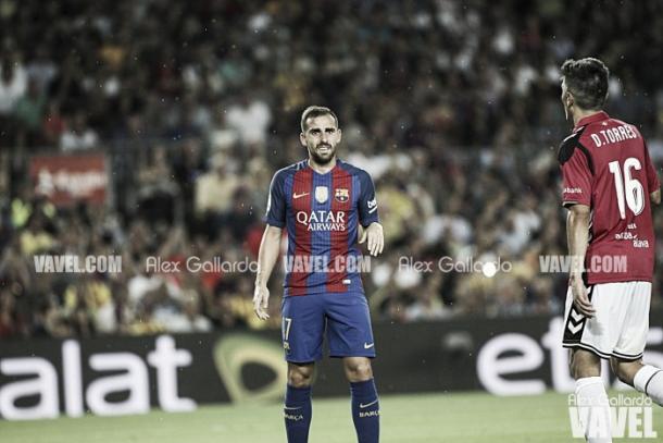 Paco Alcácer con el Barcelona | Foto: VAVEL