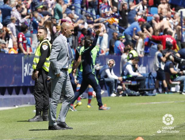 Jémez durante un partido | Fotografía: La Liga