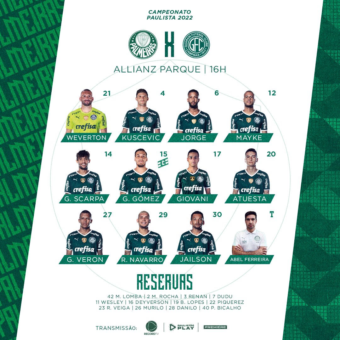 Foto: Divulgação/SE Palmeiras