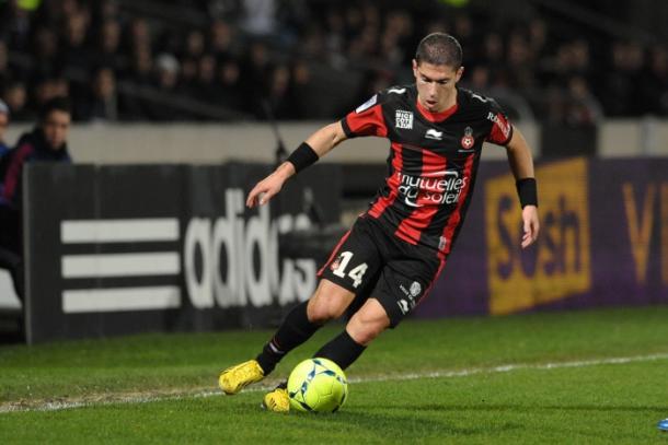 Pied playing for Nice last season: Photo Source: Mensquare