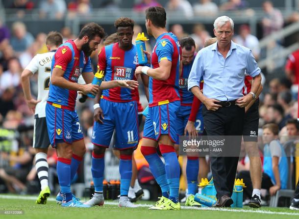 There was rumours that Pardew had lost the dressing room last month. Photo: Getty