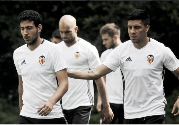 Dani Parejo vuelve a entrenarse con sus compañeros | Fuente: Levante EMV
