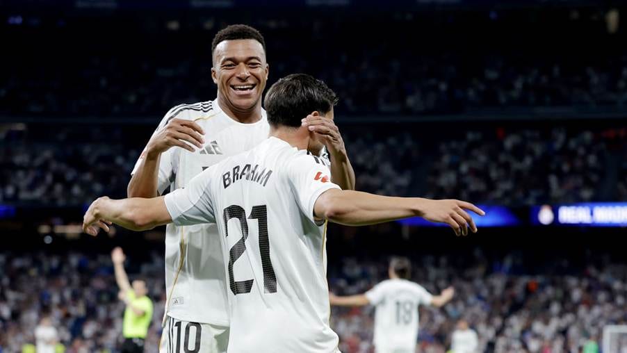 Mbappé y Brahim. (Getty)