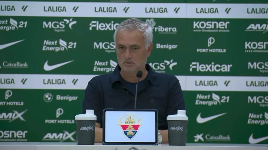Mourinho en rueda de prensa en Elche. MadridistaReal