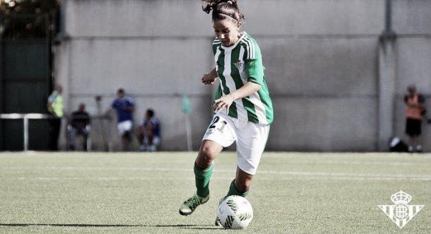 Paula Perea, jugadora del Real Betis Féminas | Imagen: Real Betis