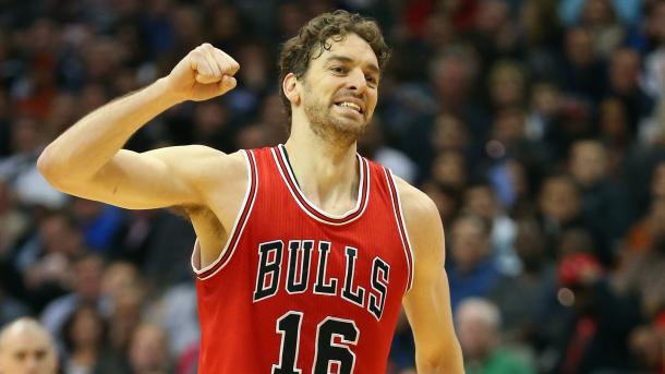 Pau Gasol still remains as a dominant force in the NBA at age 35. Photo: 