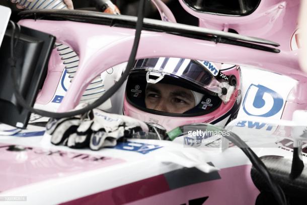 Sergio Pérez en el Gran Premio de Hungría | Fuente: Getty Images