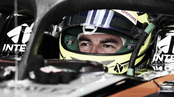 Sergio Pérez, con el halo en su monoplaza | Fuente: F1.com
