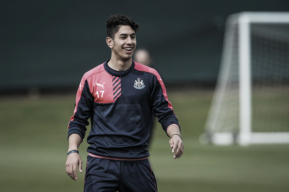 Ayoze Perez in training with Newcastle United
