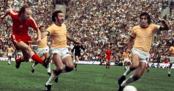 Lato fez gol no Brasil na Copa de 1974 (Foto: AFP)