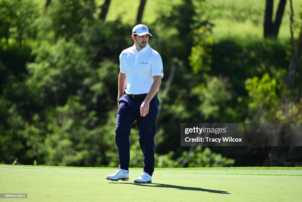 Patrick Cantlay during a pro-am prior to The Sentry at The Plantation Course at Kapalua on January 3, 2024 in Kapalua, Maui, Hawaii. (Photo by Tracy Wilcox/PGA TOUR via Getty Images)