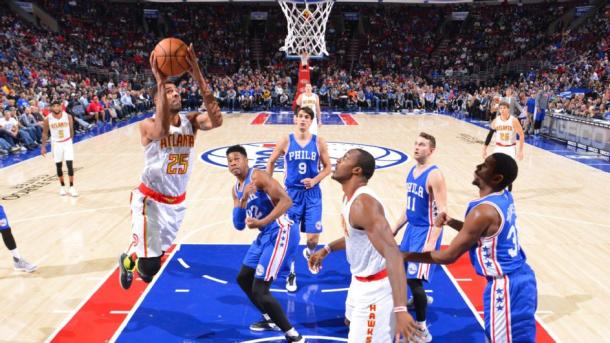 Thabo Sefolosha a canestro in penetrazione - Foto Espn NBA