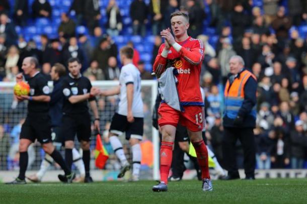 Jordan Pickford after featuring against Spurs last season  Photo: The Chronicle