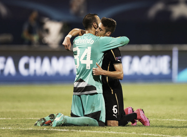 Pinto and Dinamo Zagreb took down Arsenal one out of two times in their big 2015 Champions League campaign (Alexander Hassenstein/Getty Images).