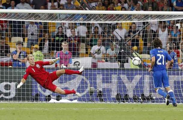 Gol de Pirlo a lo panenka / Foto: Nazionale Italia