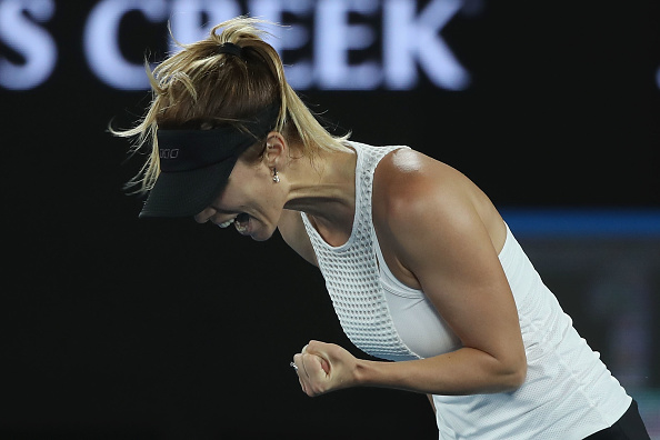 Pironkova was unable to keep up her intensity (Photo by Mark Kolbe / Getty Images)