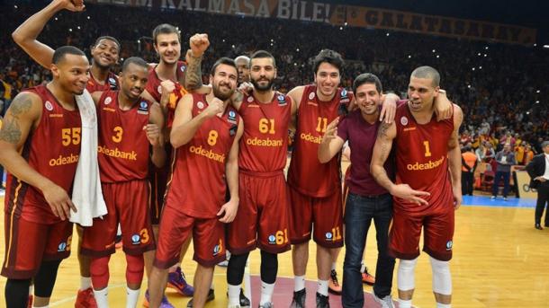 Jugadores del Galatasaray celebrando una victoria/Fotografía: CB Gran Canaria