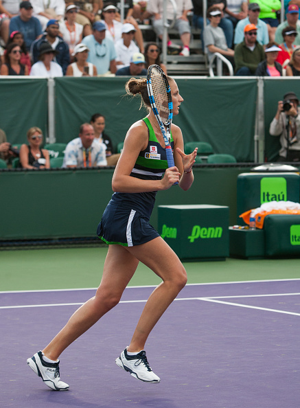 Pliskova is looking to reach a second Miami Open quarterfinal (Photo by Icon Sportswire / Getty Images)