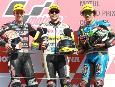 El podium de la categría de Moto2 | Foto: Team Estrella Galicia 0'0 Marc VDS