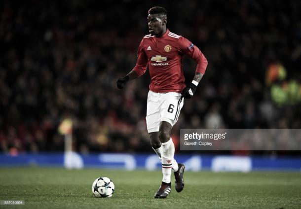 Paul Pogba was suspended for the WBA game (Photo: Gareth Copley / Getty Images)