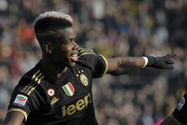 Pogba celebrates a goal | Photo: bleacherreport.com