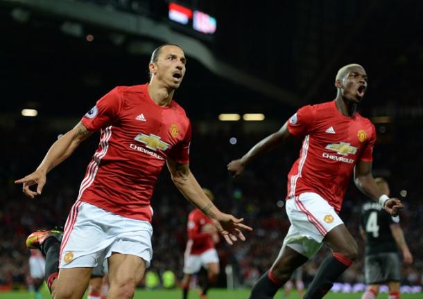 Ibra foi um dos destaques da vitória, com dois gols (Foto: AFP)