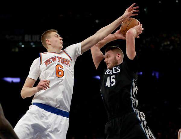 Would the Knicks really be willing to give up their budding star for Irving? (Photo by Elsa/Getty Images North America)