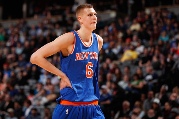 Porzingis showed Knicks fans just how much he's changed his game this summer. Credit: Doug Pensinger/Getty Images North America