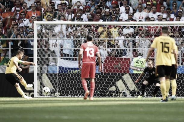 Gol de pênalti de Eden Hazard (Fonte:Getty Images)