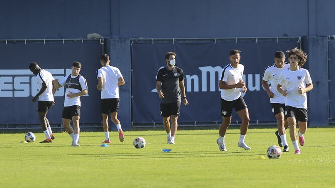 Imagen del último entrenamiento del Atlético Malagueño / Fuente: Málaga CF