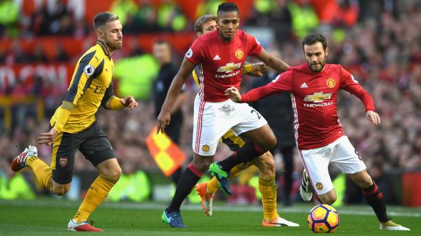 Su último partido como local recibió al Arsenal. Foto:Manchester United.