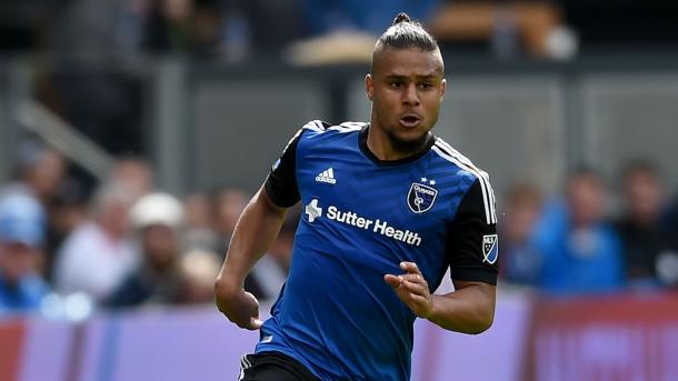 The Quakes will be hoping that Quincy Amarikwa is able play on Saturday against Dallas. Photo provided by Getty Images. 