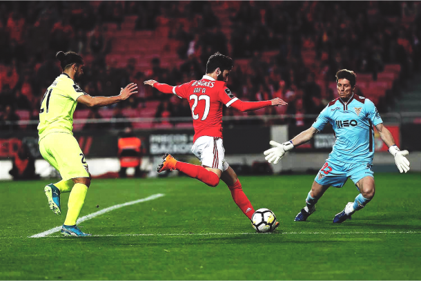Rafa Silva tuvo las mejores en la primera mitad | Foto: SL Benfica