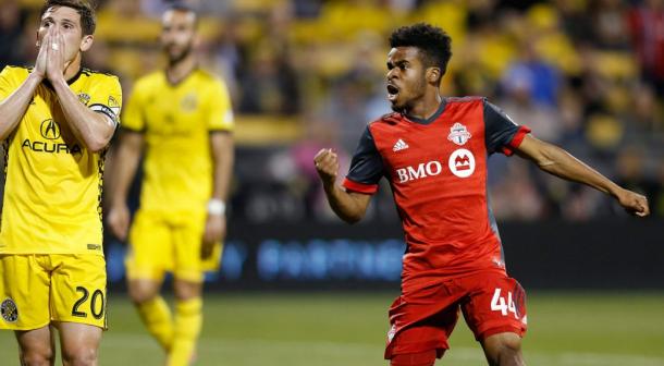 Raheem Edwards introduction sparked the creativity that Toronto needed to win against Columbus | Source: Jay LaPrete-Associated Press